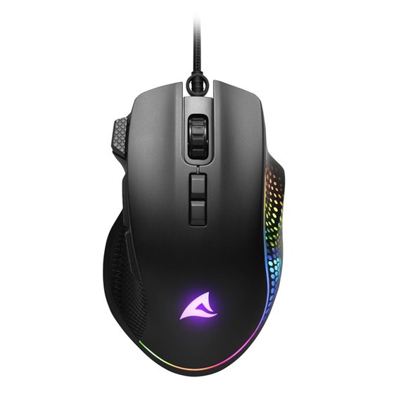 SHARK Force 3 ratón Juego mano derecha USB tipo A Óptico 12800 DPI