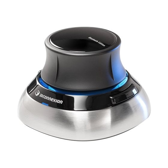 SpaceMouse ratón Oficina RF Wireless + Bluetooth + USB Type-A 6DoF