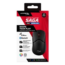 Pulsefire Saga Pro: ratón gaming inalámbrico (negro)