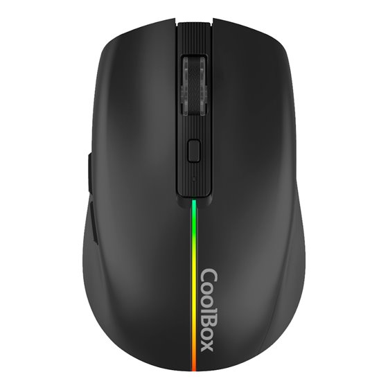 GAMING RATON W01 NEGRO INALAMBRICO RECARGABLE 1600DPI SILENTCLICK