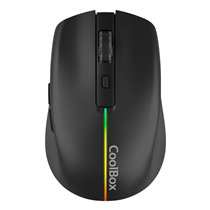 GAMING RATON W01 NEGRO INALAMBRICO RECARGABLE 1600DPI SILENTCLICK