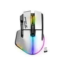 PRO M5 ARTIC WIRELESS ratón Juego mano derecha RF Wireless + Bluetooth + USB Type-C Óptico 8000 DPI