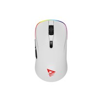 RIFT WHITE gaming mouse RGB Dual Mode ratón Juego mano derecha Bluetooth + USB Type-C Óptico 10000 DPI