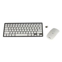 LEVIS COMBO, Pack de Teclado y Ratón Inalámbrico Blanco, Wireless 2.4G, Ratón Ambidiestro,Teclado Qwerty Español