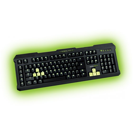 F100 teclado USB Negro