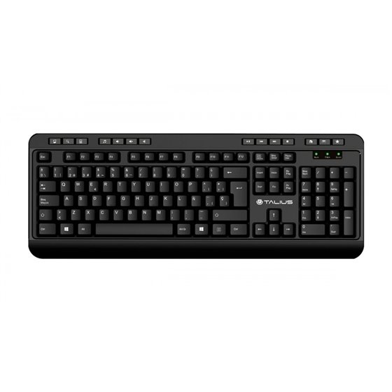 KB503 teclado Oficina USB QWERTY Inglés, Español Negro