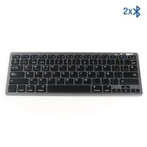 Teclado Bluetooth Slim TKL-BT negro 2 canal