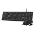 Teclado Ergonómico y ratón Combo Business Slim Silencioso con cable USB