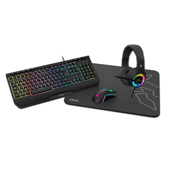 Kenya teclado Ratón incluido Juego USB Negro
