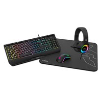 Kenya teclado Ratón incluido Juego USB Negro
