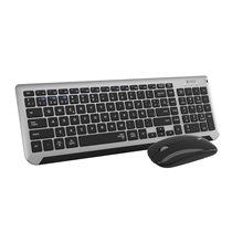 Teclado con Ratón Bluetooth + 2.4G Combo Dual Prestige Extendido Gris/Negro