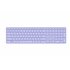 E9800M teclado Universal Bluetooth QWERTY Púrpura