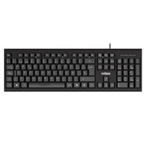 TECLADO CON CABLE, NEGRO, ESPAÑOL