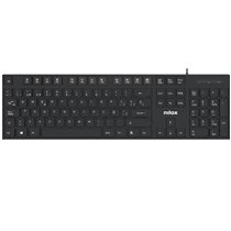 TECLADO CON CABLE, NEGRO, ESPAÑOL