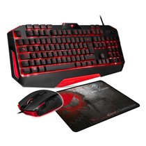 Pro MK3 teclado Ratón incluido Juego USB QWERTY Español Negro