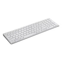 E9700M teclado Oficina RF Wireless + Bluetooth QWERTY Blanco