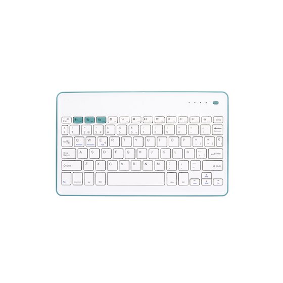 Wireless KB White + Blue