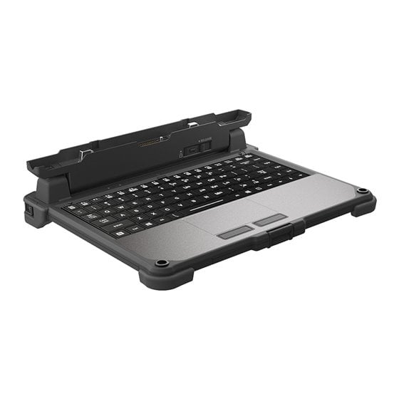 GDKBUL teclado para móvil Negro, Plata Pogo pin Inglés de EE. UU.