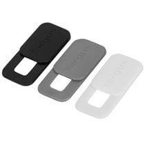 AWH025GL accesorio para cámara web Tapa para webcam Negro, Gris, Blanco
