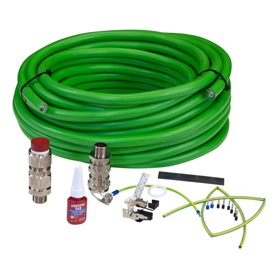 01543-001 cable para cámara fotográfica 10 m Verde