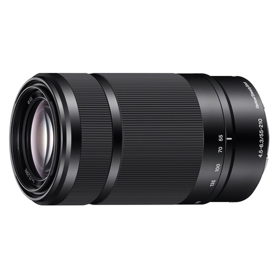 SEL55210 SLR Teleobjetivo Negro
