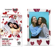 INSTAX MINI FILM HEART (10) película instantáneas 10 pieza(s) 54 x 86 mm