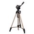 Trípode para cámara, con altura regulable, trípode fotográfico, con bolsa de transporte incluída, altura 60-153cm, color bronce/