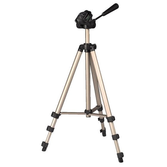 Trípode Star 75, para cámara de fotos, conexión 6.4mm, altura ajustable hasta 125 cm, Color Beige