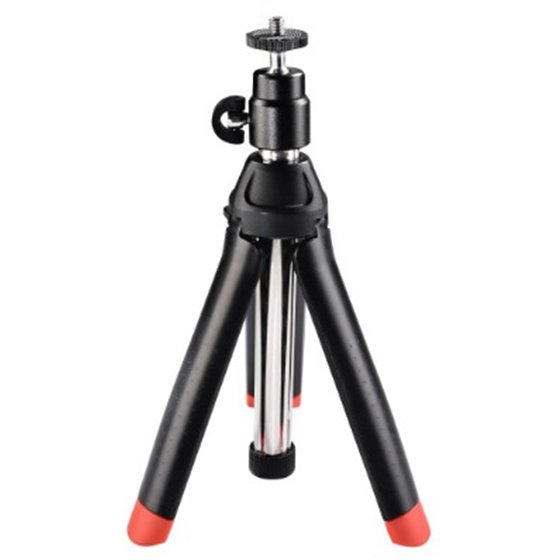 | Trípode 4 en 1 con Conexión 1/4", para go pro, móviles o cámaras, color negro