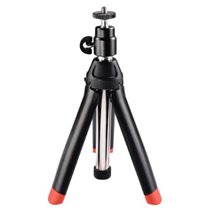 | Trípode 4 en 1 con Conexión 1/4", para go pro, móviles o cámaras, color negro
