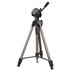 Trípode para cámaras réflex, trípode extensible 166 cm, aluminio, cabeza 3D, soporte para cámaras de fotos estable, Color dorado