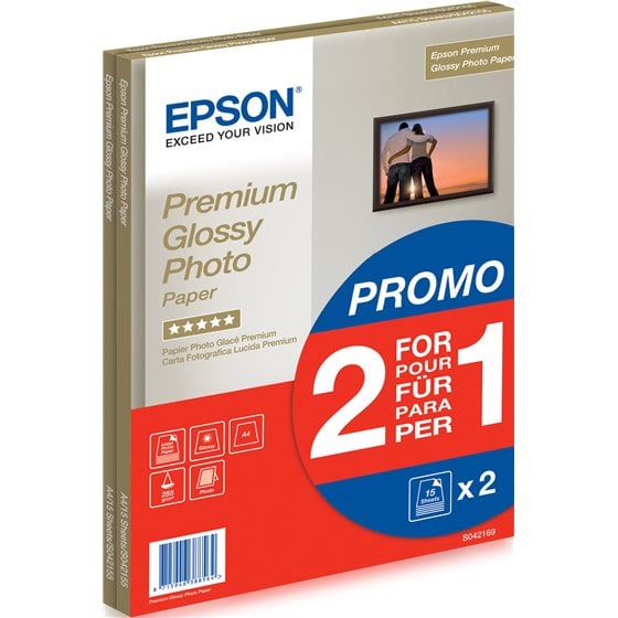 Premium Glossy Photo Paper - A4 - 2x 15 Hojas