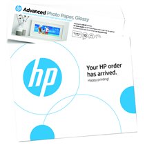 Papel fotográfico Advanced, brillante, 65 libras, 4 x 12 pulgadas (101 x 305 mm), 10 hojas