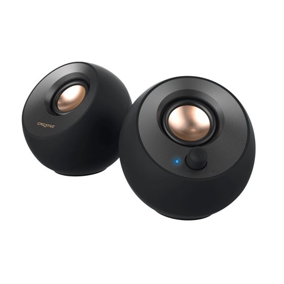 Pebble V2 De 2 vías Negro Alámbrico 8 W