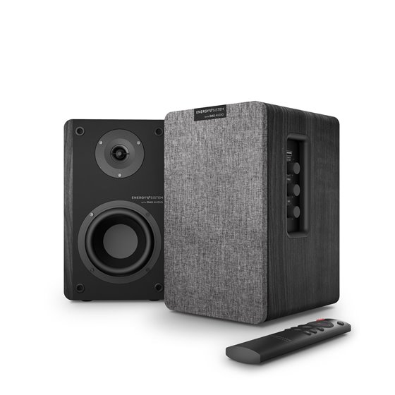 Studio Monitor 4 Hi Fi De 2 vías Gris, Madera Inalámbrico y alámbrico 50 W