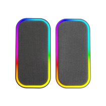 MS-OM, Altavoces Gaming 20W, Iluminación Dinámica RGB, Altavoces Bluetooth 5.3 + AUX-IN, Caja de Control de Volumen, Chipset DSP