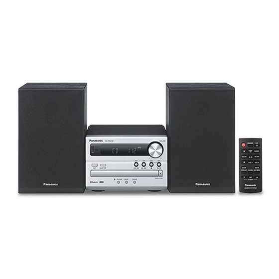 SC-PM250EC-S sistema de audio para el hogar Microcadena de música para uso doméstico 20 W Plata