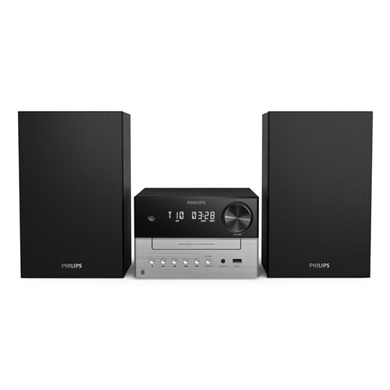 TAM3205M2/77 sistema de audio para el hogar Microcadena de música para uso doméstico 20 W Negro, Plata