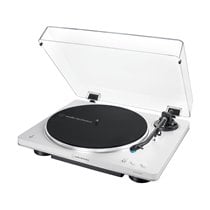 AT-LP70XBT Tocadiscos de tracción por correa Plata, Blanco Totalmente automático
