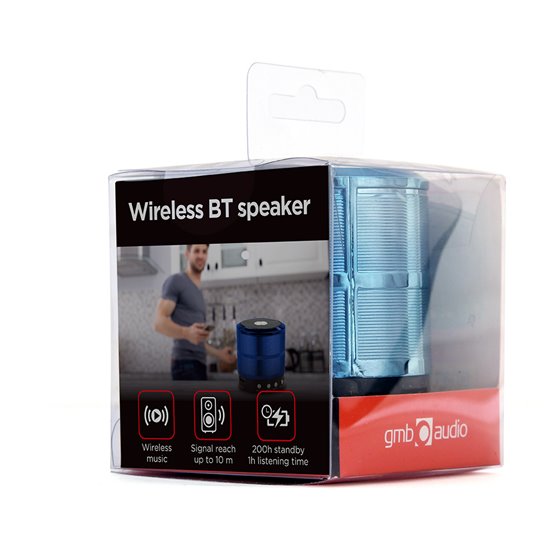 SPK-BT-08-B altavoz portátil o de fiesta Altavoz monofónico portátil Negro, Azul 3 W
