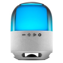 MS-FLOW, Altavoz Portátil Bluetooth 15W, Iluminación Orbilight RGB 360°, Sonido Potente con Driver DeepBass 57mm, Altavoz Gaming