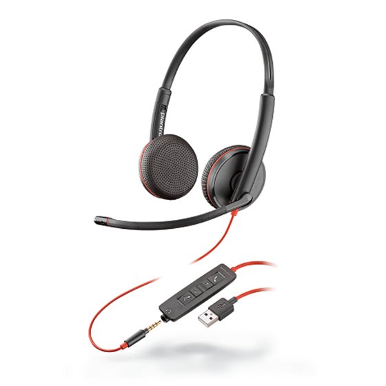 Blackwire 3225 Auriculares Alámbrico Diadema Llamadas/Música USB tipo A Negro