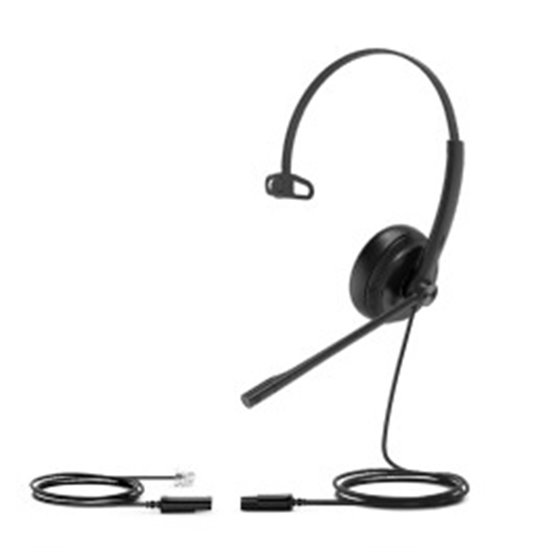 YHS34 Lite Mono Auriculares Alámbrico Diadema Oficina/Centro de llamadas Negro