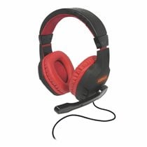 Drakkar 61881187304 auricular y casco Auriculares Alámbrico Diadema Juego Negro, Rojo