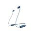 WI-C100 Auriculares Inalámbrico Dentro de oído Llamadas/Música Bluetooth Azul