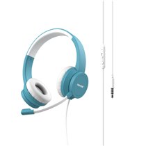 PT-WDH002GY2220 auricular y casco Auriculares Alámbrico Diadema Oficina/Centro de llamadas Color aguamarina