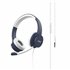 PT-WDH002N auricular y casco Auriculares Alámbrico Diadema Oficina/Centro de llamadas Azul