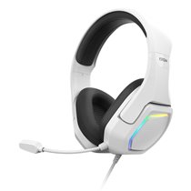 Kopa 7.1 Auriculares Alámbrico Diadema Juego Negro, Blanco
