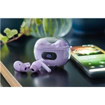 T313AE Auriculares True Wireless Stereo (TWS) Dentro de oído Llamadas/Música/Deporte/Uso diario USB Tipo C Bluetooth Púrpura