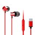 ESTM-50USB-C Auriculares Alámbrico Dentro de oído Llamadas/Música USB Tipo C Rojo